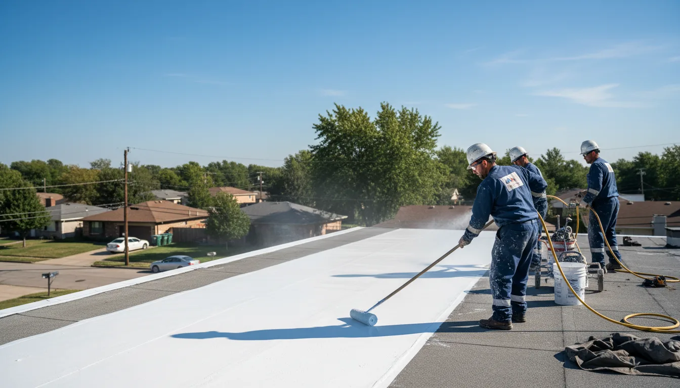 Commercial roof coating in Fairfield, ND near me